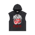 Snow Washed Boxy Hooded Tank Top