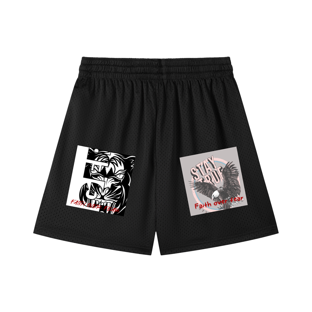 Mesh Drawstring Shorts