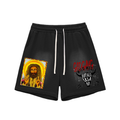 Sun Fade Raw Edge Cotton Shorts