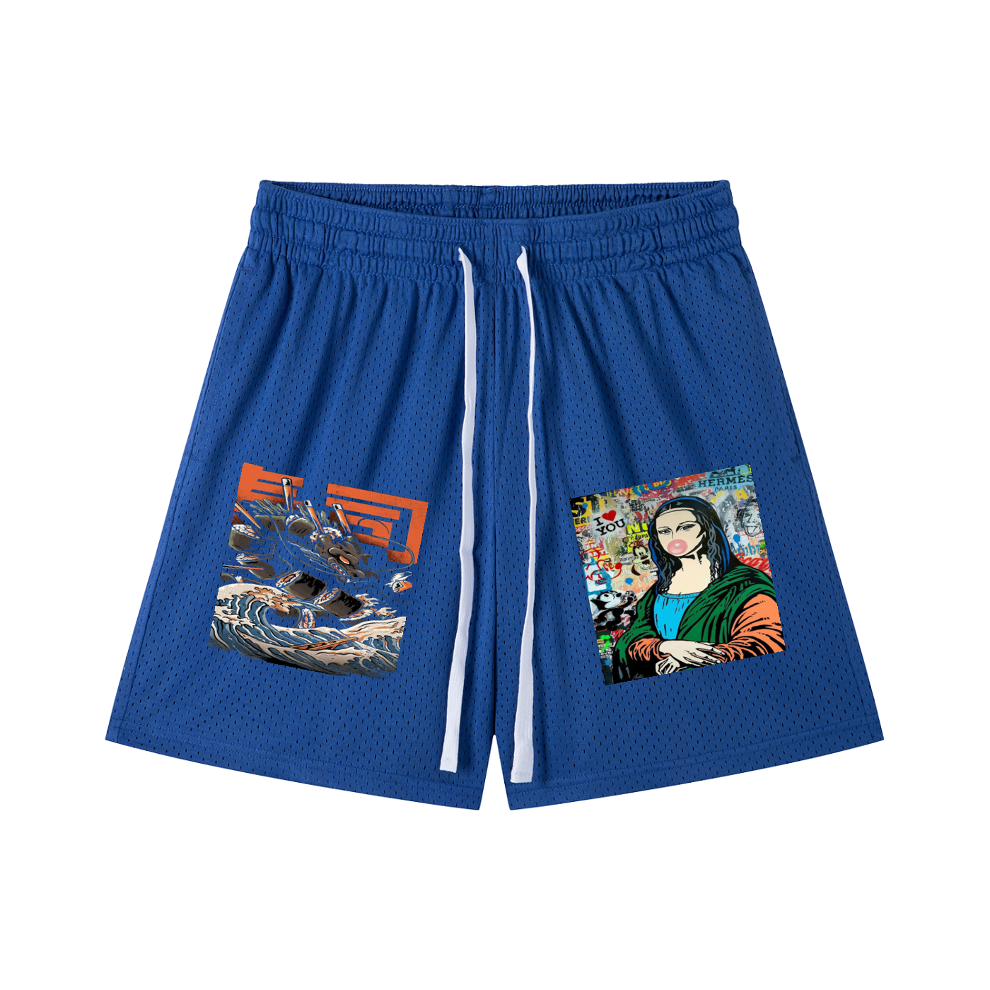 Mesh Drawstring Shorts