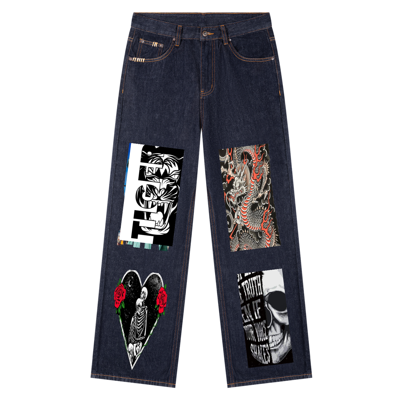 Heavyweight Straight Leg Denim Jeans