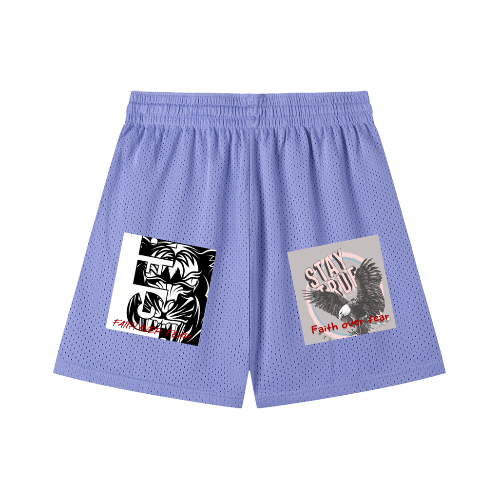 Mesh Drawstring Shorts